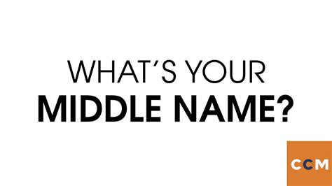 Whats Your Middle Name Youtube