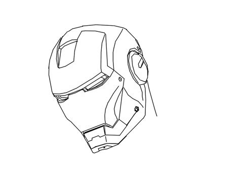 Iron Man Outline Drawing At Getdrawings Free Download