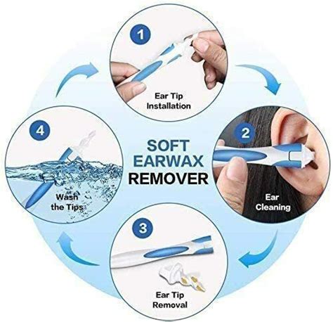 17pc Ear Wax Removal Tool Ear Wax Cleaner Q Grips Ear Wax Remover With