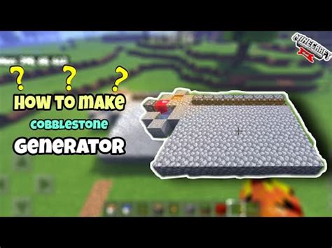 How To Make Cobblestone Generator In Minecraft Youtube