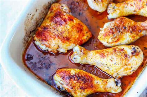 oven roasted chicken legs thighs and drumsticks eating european