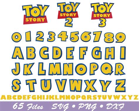Printable Toy Story Letters