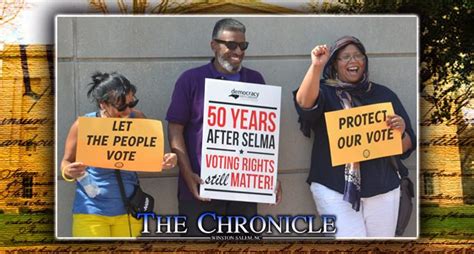 Vote To Restore Voting Rights Act To Its Past Ws Chronicle