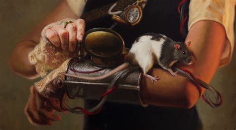 Terry Strickland Art Steampunk Rats And Blue Ribbons