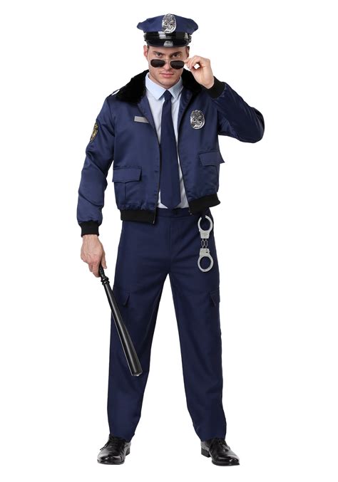 Disfraz Para Hombre De Policía Azul Deluxe