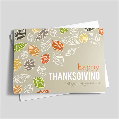 Trail Of Leaves Thanksgiving Greeting Cards By Cardsdirect