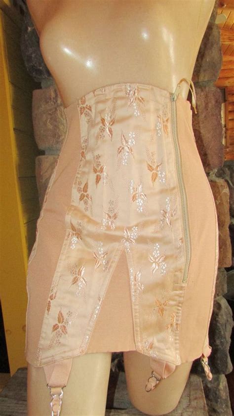 vintage 1940s obg girdle corset el ee s foundations etsy fashion girdle vintage