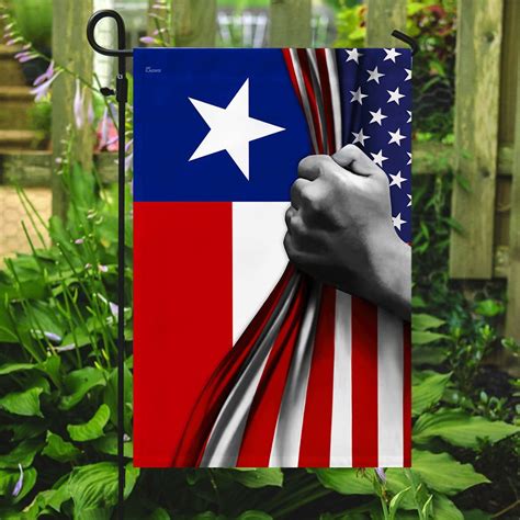 Texas State American Flag Flagwix
