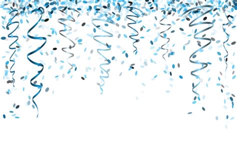 Falling Blue Confetti Stock Illustration Download Image Now Istock
