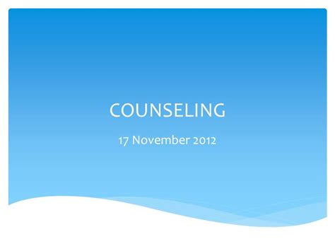 Ppt Counseling Powerpoint Presentation Free Download Id2973002