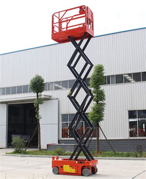 Extendable Mobile Hydraulic Scissor Lifting Platform With Emergency