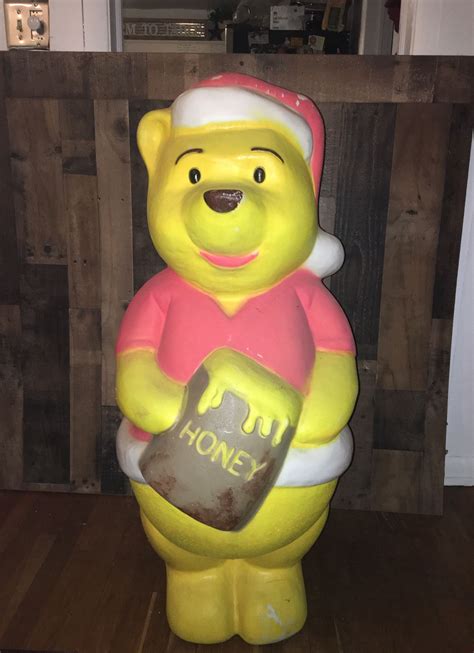 Winnie The Pooh Vintage Rare Blow Mold Honey Pot 44 Tall Very Hard To Find For Sale In Norfolk