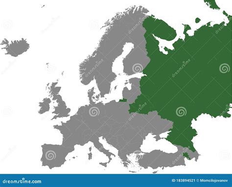 Political Map Of Eurasian Economic Union Eaeu Stock Vector