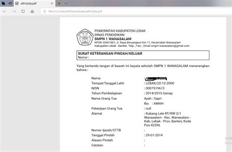 Cara Mencetak Surat Mutasi Peserta Didik Di Dapodik Siap Ujian Images