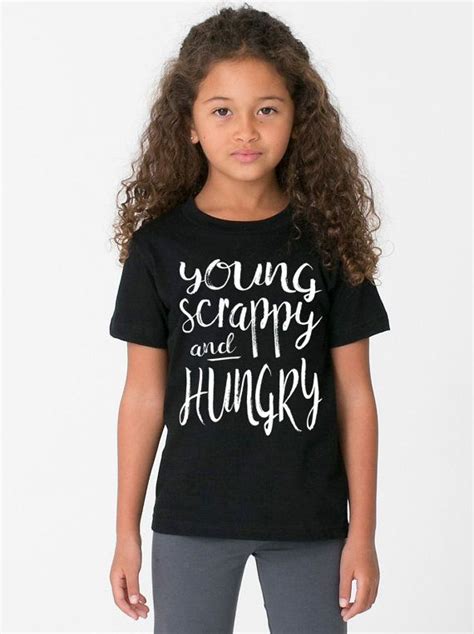Young Scrappy And Hungry Kids Unisex Tee T Shirt Broadway Musical Youth