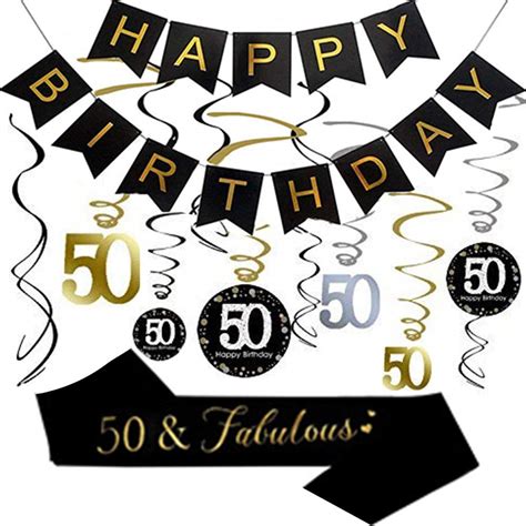 Buy 50th Birthday Party Decorations 50th Birthday Ts For Womenmen