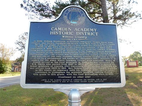 Camden Academy Historic District Marker Camden Alabama Jimmy