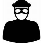 Robber Mask Thief Icon Svg Unrecognizable Eyes