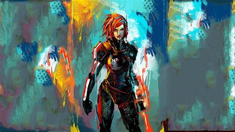 Hd Wallpaper Women Redheads Bioware N7 Mass Effect 3 Femshep Commander
