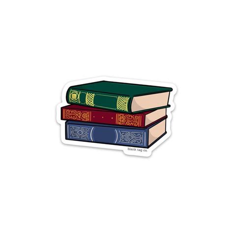 The Stack Of Books Sticker Cool Stickers Bubble Stickers Aesthetic