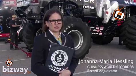 raminator monster truck setting new guinness world record bizway youtube