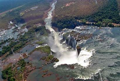 Iguazu Places Waterfalls Amazing Argentina Brazil Place