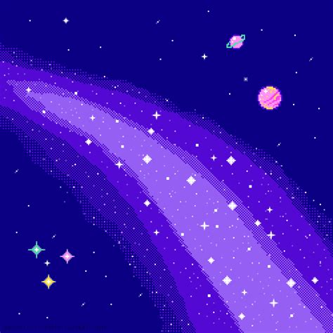 Fashion Purple Galaxy Aesthetic Art Aesthetic Space Pixel Art