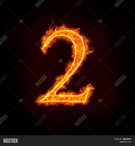 Fire Numbers Flames Image And Photo Free Trial Bigstock