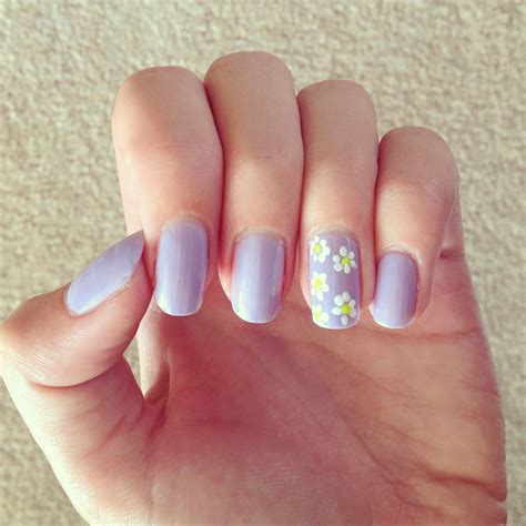 Purple Daisy Nails Girls Nail Designs Nail Designs Pictures Pretty
