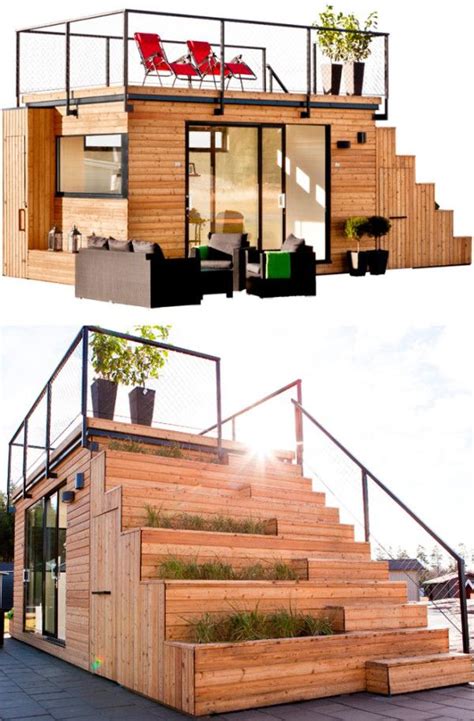 Belatchew Arkitekter Designed A Tiny Unique Prefab House Called Steps