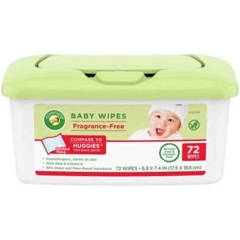 Comforts Fragrance Free Baby Wipes Tub 72 Ct Fred Meyer