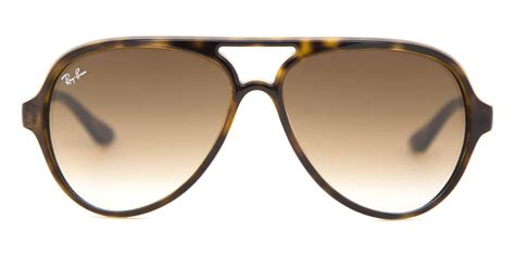 Ray Ban Rb4125 Cats 5000 71051 Sunglasses In Light Havana