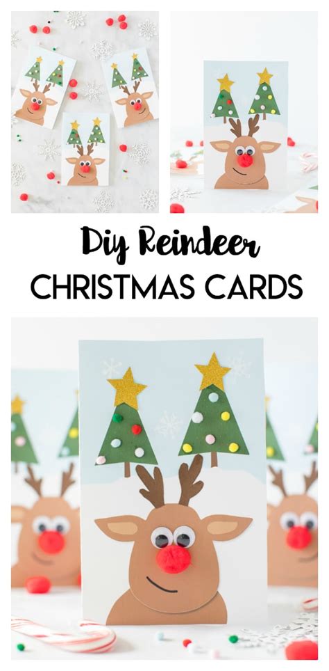 Reindeer Diy Christmas Cards Made To Be A Momma