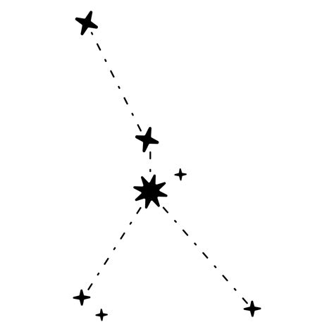 Premium Vector Star Constellation Zodiac Sign Cancer