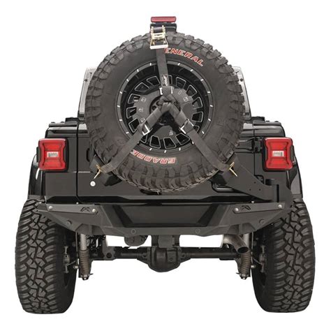 Fab Fours Jl2070 1 Slant Back Tire Carrier For Jeep Wrangler Jl 2018