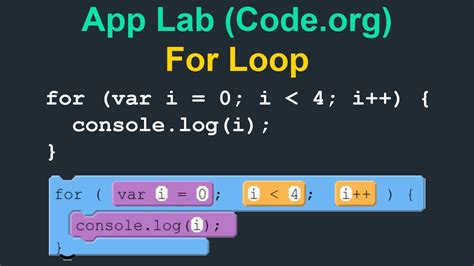For Loop App Lab Code Org YouTube