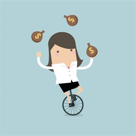 Business Woman Juggling Illustrations Royalty Free Vector Graphics