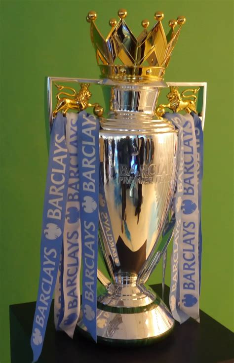 Premier League Trophy Liverpool Ribbons James Milner For The First