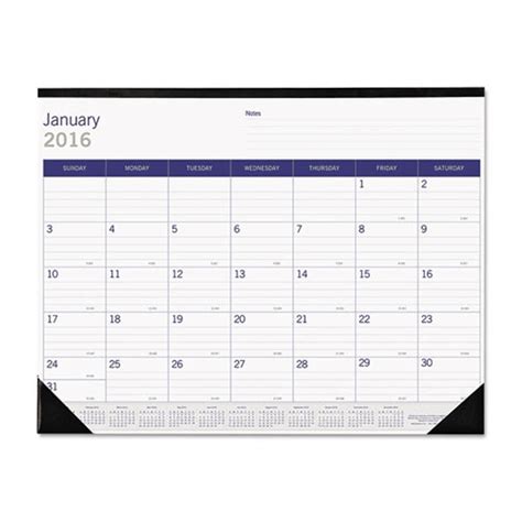 Duraglobe Monthly Desk Pad Calendar Ultimate Office