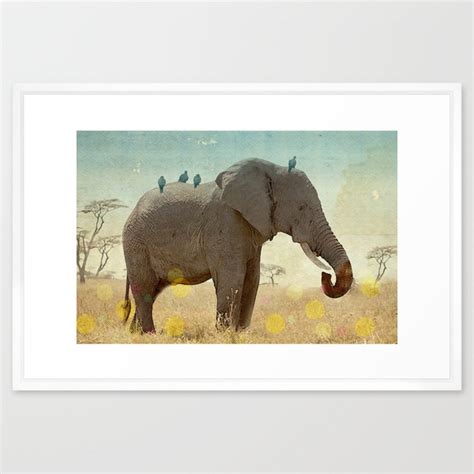 Elephant Elephant Framed Art Prints Stretch Canvas