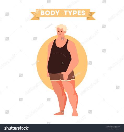 Male Body Shapes Triangle Rectangle Pear Stock Vector Royalty Free