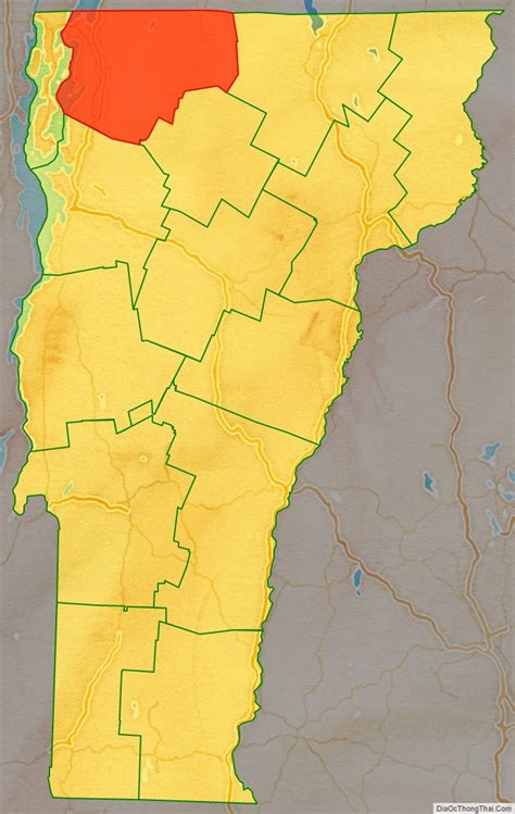 Map Of Franklin County Vermont