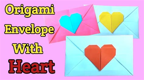 Origami Envelopeorigami Heart Envelopehow To Make Paper Envelope With
