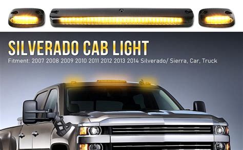 Opp Ulite Silverado Cab Lights Amber 30 Led Smoke Cover