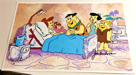 Flintstones Cel Hanna Barbera Signed The Blessed Event Number1 Artist