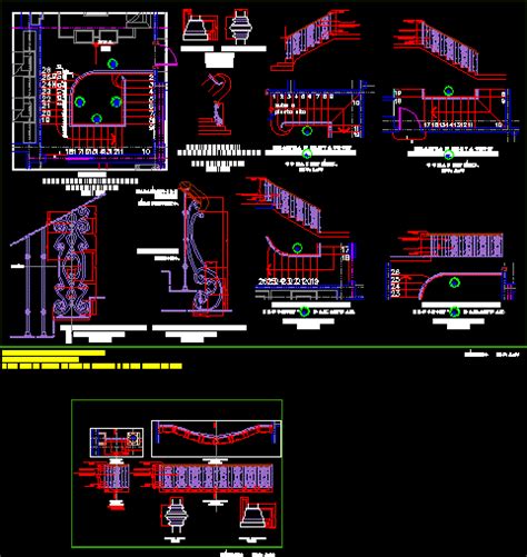Handrail Detail Dwg Detail For Autocad Designs Cad