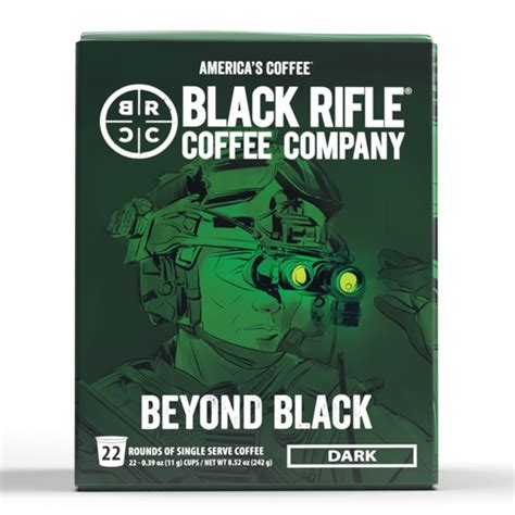 Black Rifle Coffee Beyond Black K Cup Pods Dark Roast 22 Ct