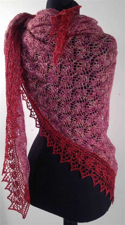 Add a splash of color to your outfit with this cozy shawl. Lace Shawl and Wrap Knitting Patterns | In the Loop Knitting