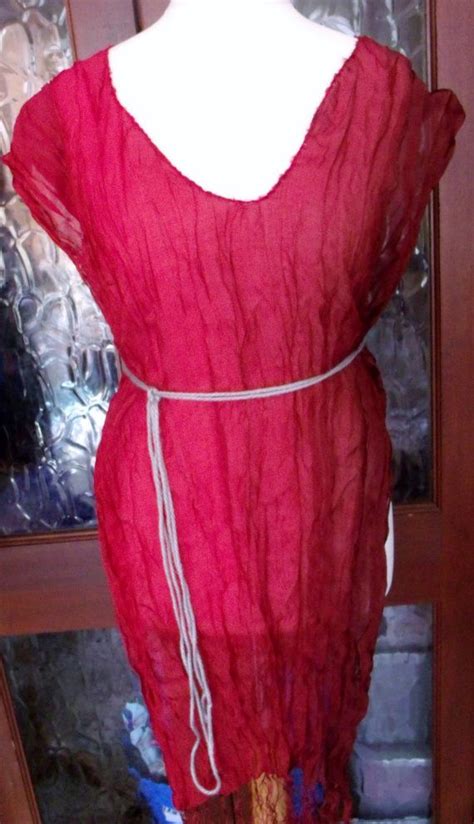 New HARPER Gorean Kajira Red Ta Teera Pleasure Slave Outfit Size 10 22