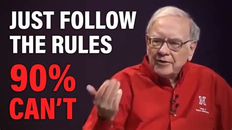 Warren Buffett You Only Need To Know These 7 Rules Youtube